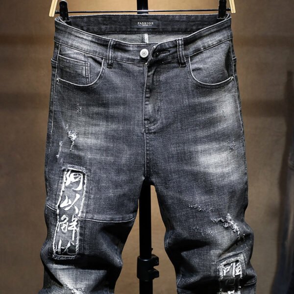 Japanese blue and black jeans - Image 3