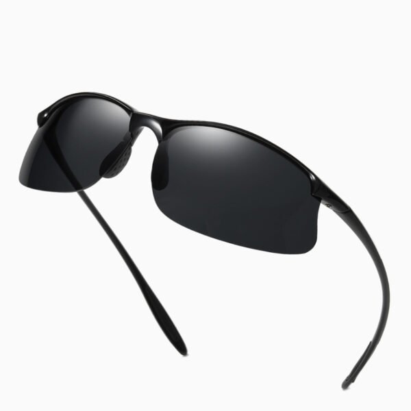 Fashion Semi-rimless Sports Driving Polarized Light Sun Glasses - Image 7