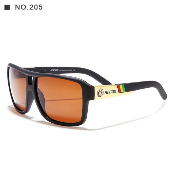 Square Sports Polarized Sunglasses European And American Colorful Big Frame Cycling Glasses - Image 10