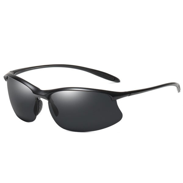 Fashion Semi-rimless Sports Driving Polarized Light Sun Glasses - Image 4