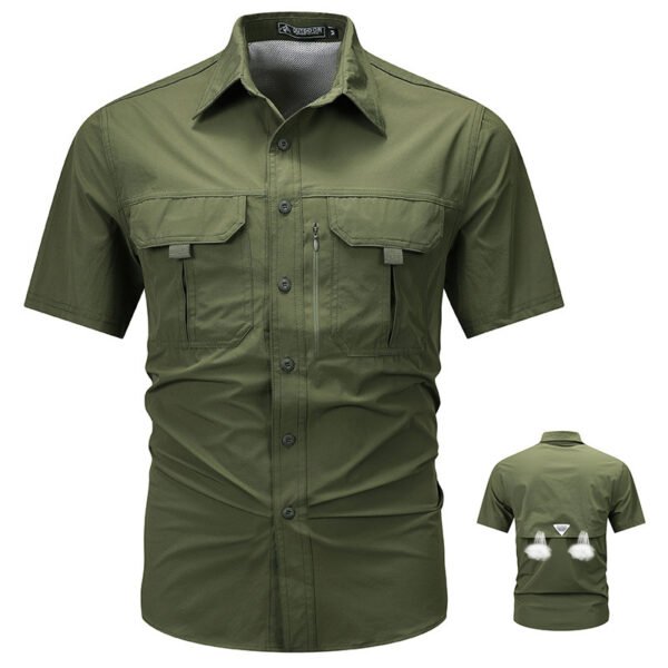 Summer Outdoor Leisure Multi-pocket Workwear Short Sleeve - Image 8