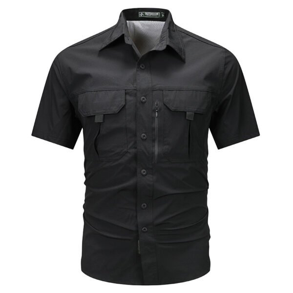 Summer Outdoor Leisure Multi-pocket Workwear Short Sleeve - Image 2