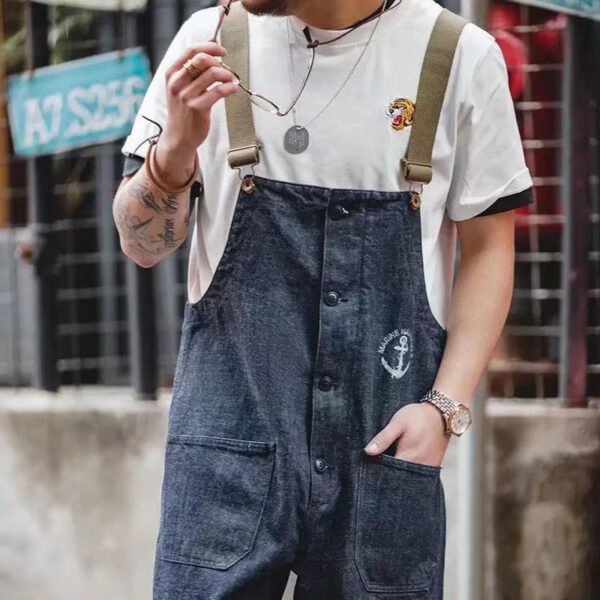 Vintage American Navy Deck Overalls For Men - Image 6