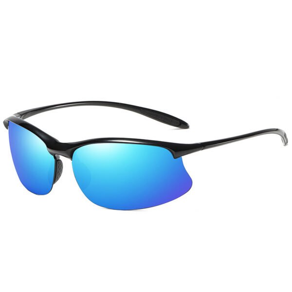 Fashion Semi-rimless Sports Driving Polarized Light Sun Glasses - Image 9