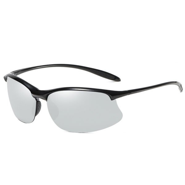 Fashion Semi-rimless Sports Driving Polarized Light Sun Glasses - Image 2