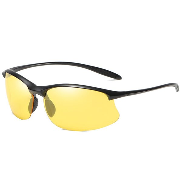 Fashion Semi-rimless Sports Driving Polarized Light Sun Glasses - Image 6