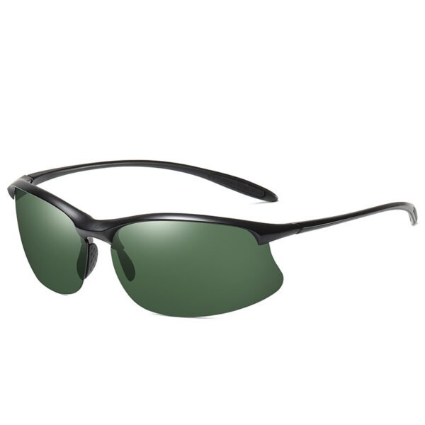 Fashion Semi-rimless Sports Driving Polarized Light Sun Glasses - Image 3