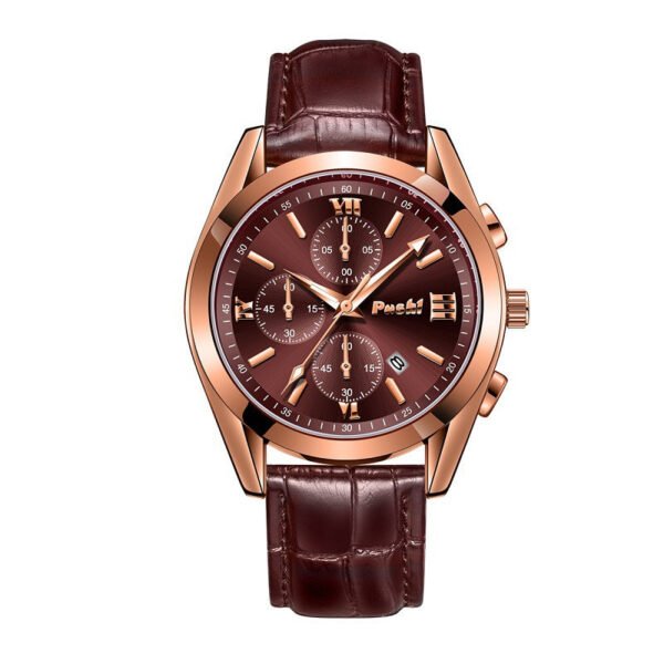 Quartz Watch High-end Business Waterproof Watch Genuine Leather Men's Waterproof Watch - Image 7