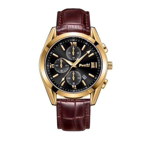 Quartz Watch High-end Business Waterproof Watch Genuine Leather Men's Waterproof Watch - Image 9