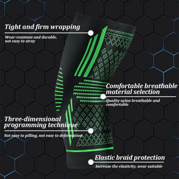 Sports Elbow Guard Four-sided Elastic Compression Knit Breathable Nylon Elbow Pads - Image 10